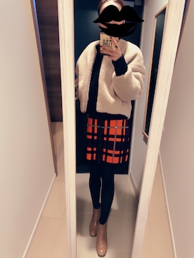 mamemameさん（レディース・162cm）の冬コーディネート