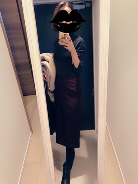 「KariAng（カリアング）のアイテム」を使った、mamemameさん（レディース・162cm）の冬コーディネート