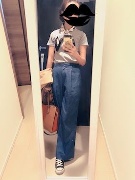 「FORDMILLS（フォードミルズ）のアイテム」を使った、mamemameさん（レディース・162cm）の春コーディネート