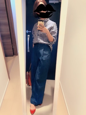 「FORDMILLS（フォードミルズ）のアイテム」を使った、mamemameさん（レディース・162cm）の夏コーディネート