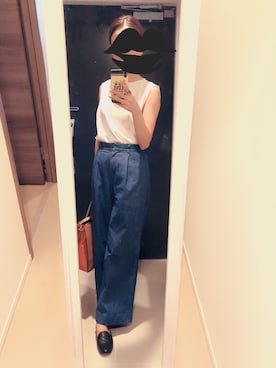 「FORDMILLS（フォードミルズ）のアイテム」を使った、mamemameさん（レディース・162cm）の夏コーディネート