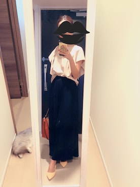 「FORDMILLS（フォードミルズ）のアイテム」を使った、mamemameさん（レディース・162cm）の夏コーディネート