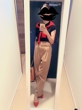 「luxluft（ルクスルフト）のアイテム」を使った、mamemameさん（レディース・162cm）の秋コーディネート