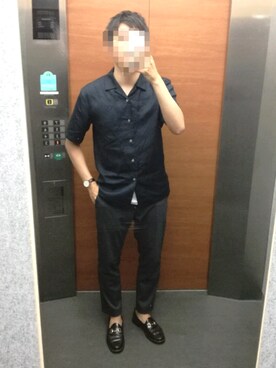 「ユニクロU」｜tam さん（メンズ・177cm）の夏コーディネート