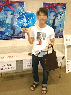 「SHIPS JET BLUE（シップスジェットブルー）のアイテム（Tシャツ/カットソー）」を使った、tam さん（メンズ・177cm）の夏コーディネート