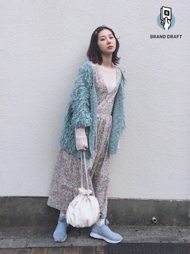 「merry jenny（メリージェニー）のアイテム（その他）」を使った、merry jenny 吉河唯さん（レディース・159cm）の春コーディネート