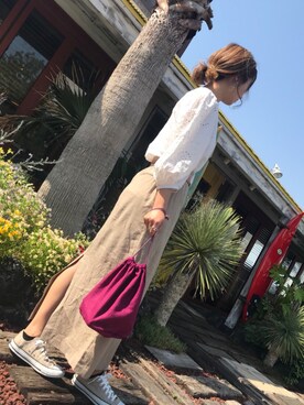 HARUKAさん（レディース・158cm）の夏コーディネート