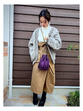 「Littlesuzie」｜「アイテム（バッグ）」を使った、HARUKAさん（レディース・159cm）の冬コーディネート