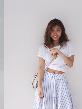 「URBAN RESEARCH（アーバンリサーチ）のアイテム（ドレス）」を使った、MANDYさん（レディース・157cm）の夏コーディネート