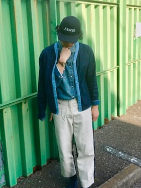 「MARNI（マルニ）のアイテム（パンツ）」を使った、ryokiyotaさん（メンズ・175cm）の春コーディネート