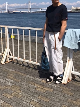 「DIGAWEL（ディガウェル）のアイテム」を使った、ryokiyotaさん（メンズ・175cm）の春コーディネート