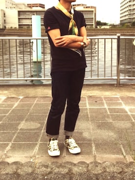 「アイテム（スニーカー、その他）」を使った、ryokiyotaさん（メンズ・175cm）の夏コーディネート