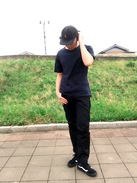 「VISVIM（ビズビム）のアイテム」を使った、ryokiyotaさん（メンズ・175cm）の夏コーディネート