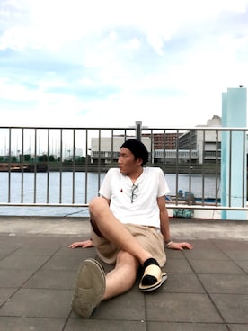 「nonnative（ノンネイティブ）のアイテム（サンダル）」を使った、ryokiyotaさん（メンズ・175cm）の夏コーディネート