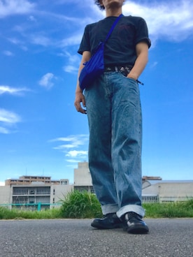 「アイテム（ボディバッグ/ウエストポーチ）」を使った、ryokiyotaさん（メンズ・175cm）の夏コーディネート