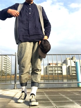 「レイヤードstyle」｜ryokiyotaさん（メンズ・175cm）の冬コーディネート