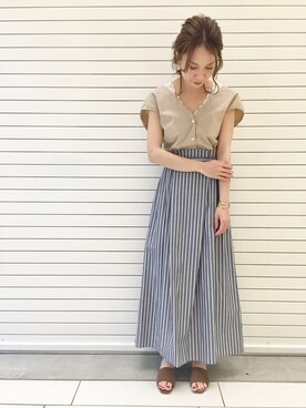 ゆいぴさん（レディース・154cm）の春コーディネート