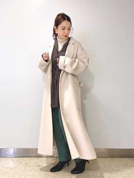 「アパートバイローリーズ」｜「アイテム（その他アウター）」を使った、ゆいぴさん（レディース・153cm）の秋コーディネート
