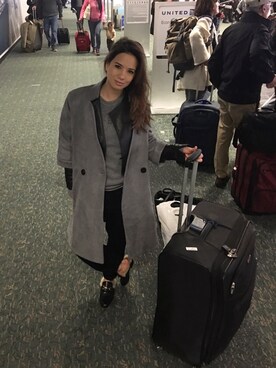 「airport style」｜EurasianVogueさん（レディース・163cm）の冬コーディネート