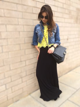 「skirt」｜「アイテム（デニムジャケット）」を使った、EurasianVogueさん（レディース・160cm）の春コーディネート