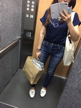 「A land（エーランド）のアイテム」を使った、a♡さん（レディース・163cm）の夏コーディネート