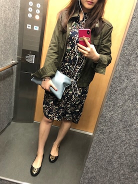 「A land（エーランド）のアイテム（ワンピース/ドレス）」を使った、a♡さん（レディース・163cm）の春コーディネート