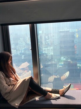 「A land（エーランド）のアイテム」を使った、a♡さん（レディース・163cm）の春コーディネート