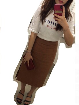 「A land（エーランド）のアイテム」を使った、a♡さん（レディース・163cm）の夏コーディネート