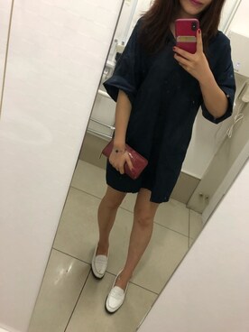「DRWCYS（ドロシーズ）のアイテム（ワンピース/ドレス）」を使った、a♡さん（レディース・163cm）の夏コーディネート