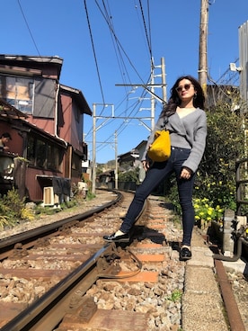 「A land（エーランド）のアイテム」を使った、a♡さん（レディース・163cm）の春コーディネート