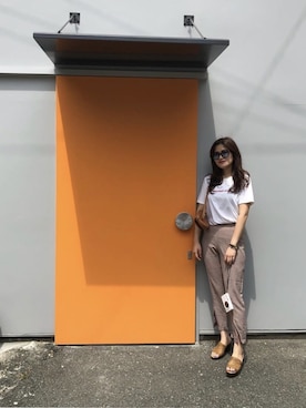 「A land（エーランド）のアイテム」を使った、a♡さん（レディース・163cm）の春コーディネート