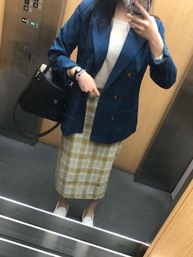 「A land（エーランド）のアイテム」を使った、a♡さん（レディース・163cm）の春コーディネート