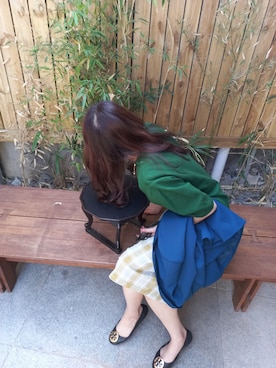 「A land（エーランド）のアイテム」を使った、a♡さん（レディース・163cm）の春コーディネート