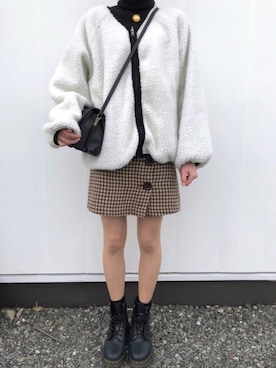 「SpRay（スプレイ）のアイテム（ブルゾン）」を使った、malさん（レディース・165cm）の春コーディネート