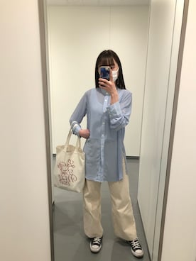 「CONVERSE（コンバース）のconverse（コンバース） ALL STAR OX（オールスターOX）（スニーカー）」を使った、malさん（レディース・165cm）の春コーディネート