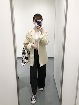 「CONVERSE（コンバース）のconverse（コンバース） ALL STAR OX（オールスターOX）（スニーカー）」を使った、malさん（レディース・165cm）の春コーディネート