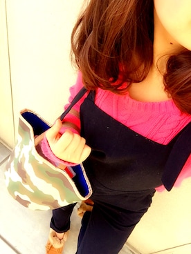 「stradivarius（ストラディバリウス）のアイテム（オールインワン・サロペット）」を使った、ｋａｎａさん（レディース・150cm）の冬コーディネート