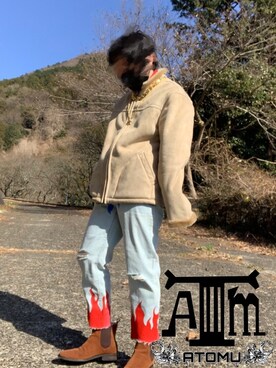 「ペイント」｜「アイテム（その他）」を使った、《ATM》さん（メンズ・165cm）の冬コーディネート