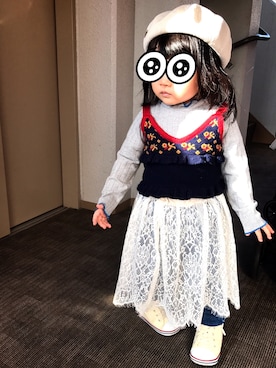 ぺこさん(キッズ・80cm)の春コーディネート