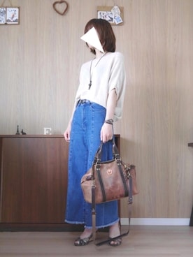 「h．k．c（アンドイット）のアイテム」を使った、Milky*さん（レディース・160cm）の夏コーディネート