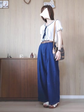 「h．k．c（アンドイット）のアイテム」を使った、Milky*さん（レディース・160cm）の夏コーディネート