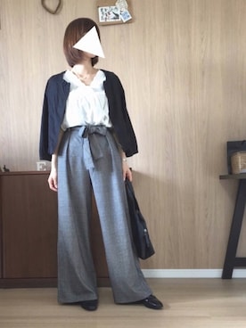 「スカラップ」｜「アイテム（アナログ腕時計）」を使った、Milky*さん（レディース・160cm）の夏コーディネート