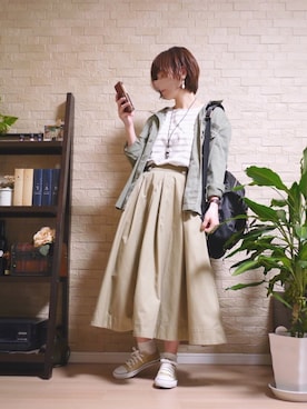 「h．k．c（アンドイット）のアイテム」を使った、Milky*さん（レディース・160cm）の春コーディネート