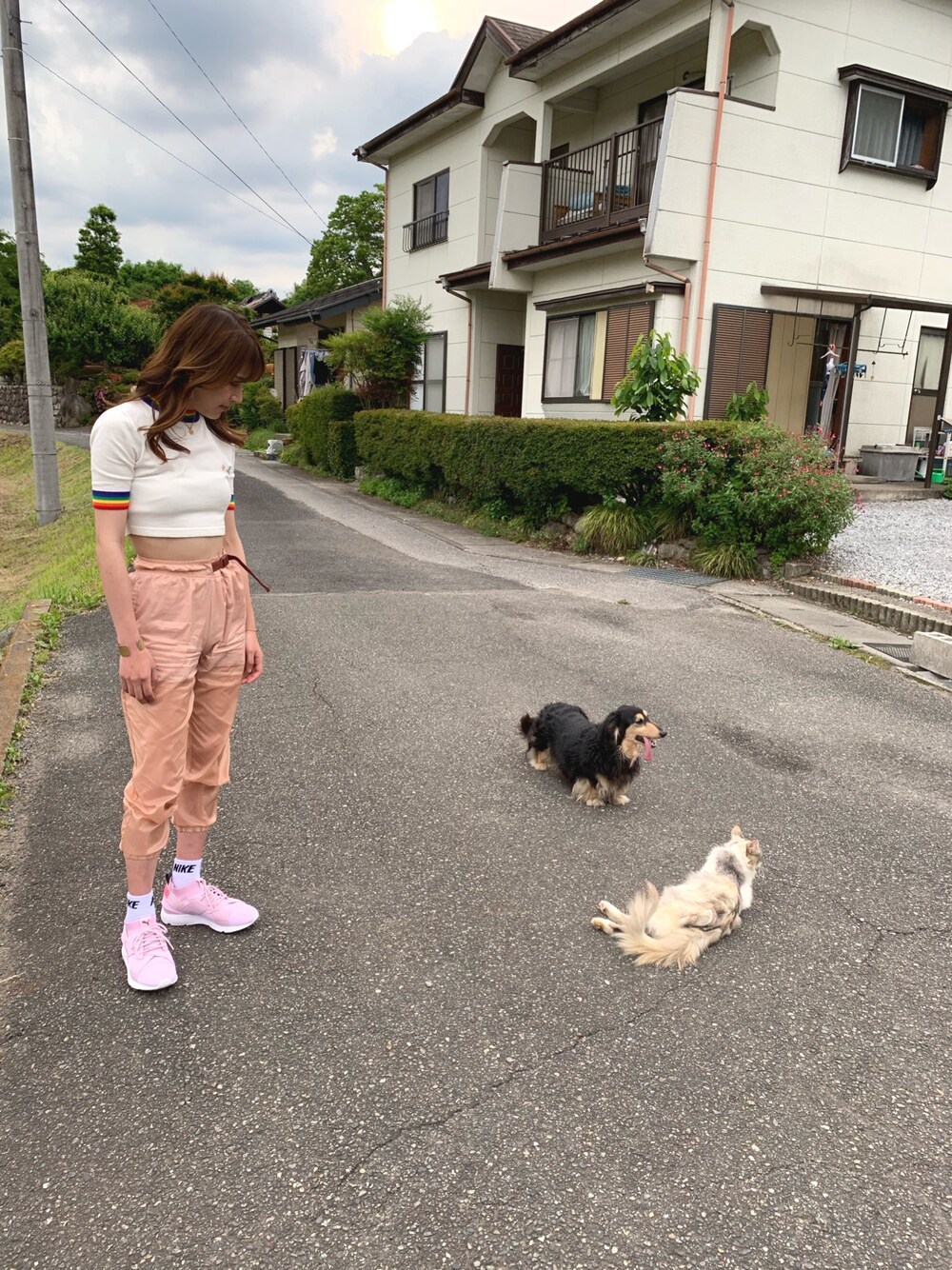 「NIKE、UNIF、PUMA」｜「愛猫のアイテム（その他、その他）」を使った、たつたろ【相互フォロー】さん（レディース・160cm）の夏コーディネートの1枚目の写真