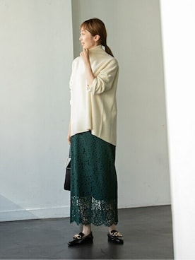 「Noble（ノーブル）のアイテム（ニット/セーター）」を使った、noble_natsuさん（レディース・163cm）の夏コーディネート