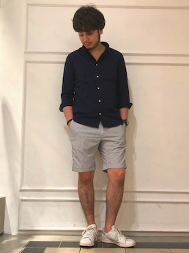 「SHARE PARK（シェアパーク）のアイテム」を使った、SUKOTAROさん（メンズ・180cm）の夏コーディネート