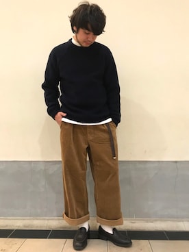 「SHARE PARK（シェアパーク）のアイテム」を使った、SUKOTAROさん（メンズ・180cm）の秋コーディネート
