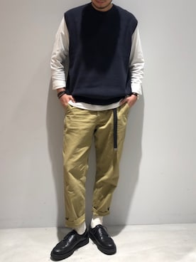 「SHARE PARK（シェアパーク）のアイテム」を使った、SUKOTAROさん（メンズ・180cm）の春コーディネート