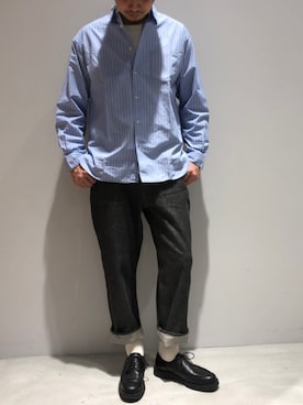 「SHARE PARK（シェアパーク）のアイテム」を使った、SUKOTAROさん（メンズ・180cm）の春コーディネート