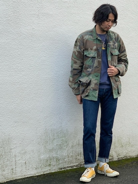 「アイテム（ミリタリージャケット）」を使った、SUKOTAROさん（メンズ・180cm・30代）の秋コーディネート